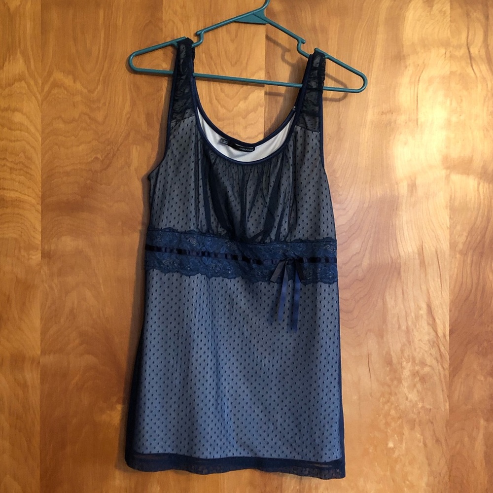 Navy dress tank top